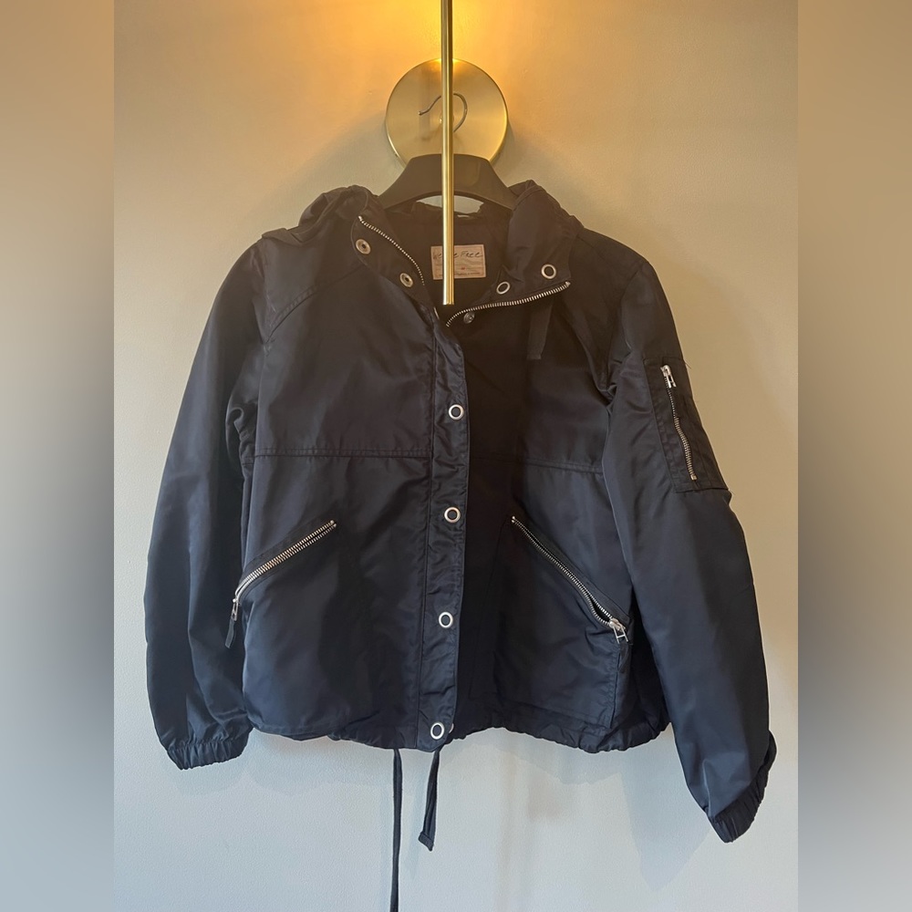 Free People Black Shell Active Jacket